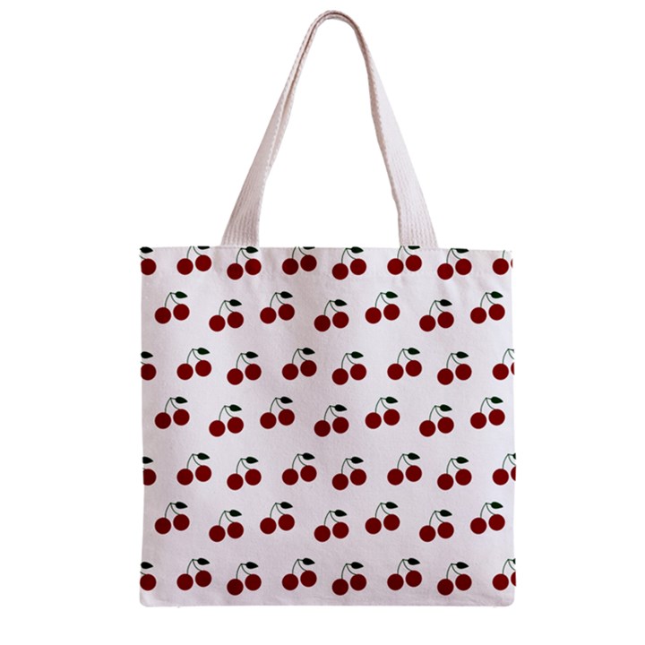 Cherries Zipper Grocery Tote Bag