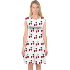 Cherries Capsleeve Midi Dress