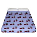 Blue Cherries Fitted Sheet (California King Size) View1