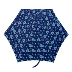 Blue Sea Whales Mini Folding Umbrellas by snowwhitegirl