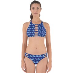 Blue Sea Whales Perfectly Cut Out Bikini Set