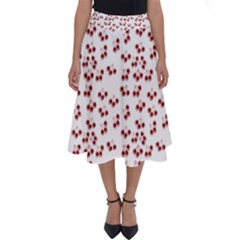 Red Cherries Perfect Length Midi Skirt