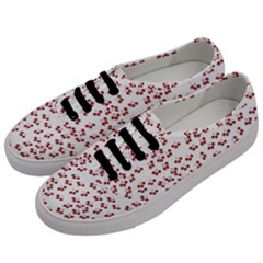 Red Cherries Men s Classic Low Top Sneakers