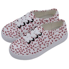 Red Cherries Kids  Classic Low Top Sneakers by snowwhitegirl