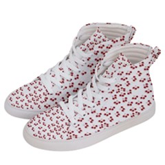 Red Cherries Women s Hi-top Skate Sneakers