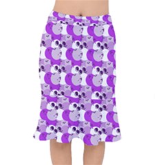 Purple Cherry Dots Mermaid Skirt by snowwhitegirl