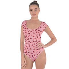 Rose Cherries Short Sleeve Leotard  by snowwhitegirl