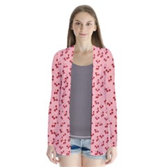 Rose Cherries Drape Collar Cardigan by snowwhitegirl