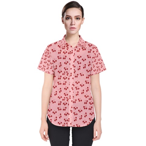 Rose Cherries Women s Short Sleeve Shirt by snowwhitegirl