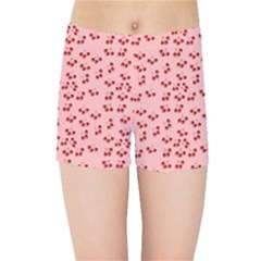 Rose Cherries Kids Sports Shorts by snowwhitegirl