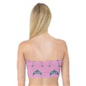 Pink Flower Teal Hat Bandeau Top View2