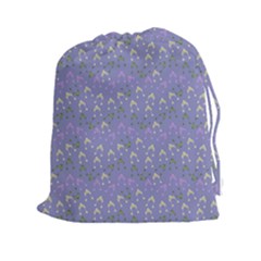 Winter Hats Blue Drawstring Pouches (xxl) by snowwhitegirl