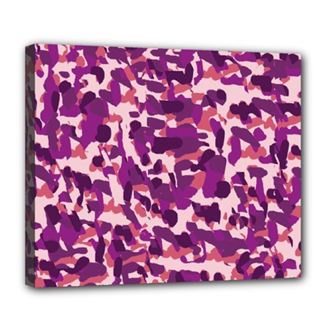 Pink Camo Deluxe Canvas 24  X 20   by snowwhitegirl