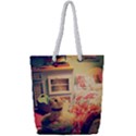 Cream Dollhouse Full Print Rope Handle Tote (Small) View1