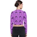 Violet Flower Hat Bomber Jacket View2