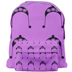 Violet Flower Hat Giant Full Print Backpack