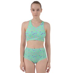 Minty Hearts Racer Back Bikini Set by snowwhitegirl