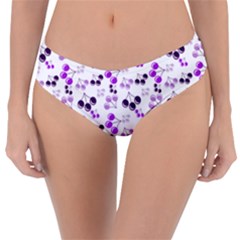 Purple Cherries Reversible Classic Bikini Bottoms