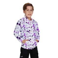 Purple Cherries Wind Breaker (kids) by snowwhitegirl