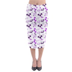 Purple Cherries Midi Pencil Skirt by snowwhitegirl