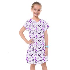 Purple Cherries Kids  Drop Waist Dress by snowwhitegirl