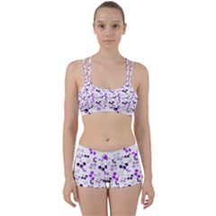 Purple Cherries Women s Sports Set