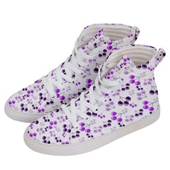 Purple Cherries Men s Hi-top Skate Sneakers