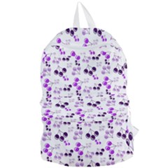 Purple Cherries Foldable Lightweight Backpack