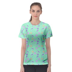 Mint Heart Cherries Women s Sport Mesh Tee