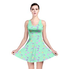 Mint Heart Cherries Reversible Skater Dress