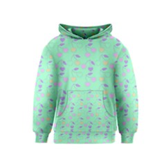 Mint Heart Cherries Kids  Pullover Hoodie