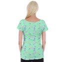 Mint Heart Cherries Cap Sleeve Tops View2