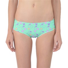 Mint Heart Cherries Classic Bikini Bottoms