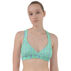 Mint Heart Cherries Sweetheart Sports Bra