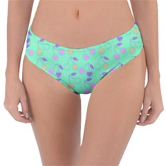 Mint Heart Cherries Reversible Classic Bikini Bottoms