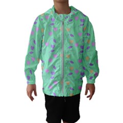 Mint Heart Cherries Hooded Wind Breaker (Kids)