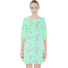 Mint Heart Cherries Pocket Dress by snowwhitegirl