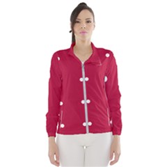 Red Dot Wind Breaker (women) by snowwhitegirl