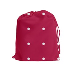 Red Dot Drawstring Pouches (extra Large) by snowwhitegirl