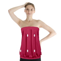 Red Dot Strapless Top by snowwhitegirl