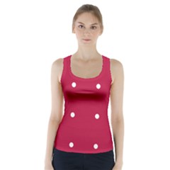 Red Dot Racer Back Sports Top by snowwhitegirl