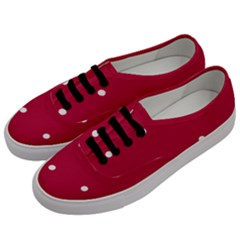 Red Dot Men s Classic Low Top Sneakers by snowwhitegirl