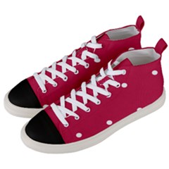 Red Dot Men s Mid-top Canvas Sneakers