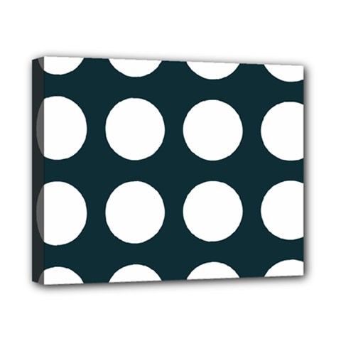 Big Dot Teal Blue Canvas 10  X 8  by snowwhitegirl