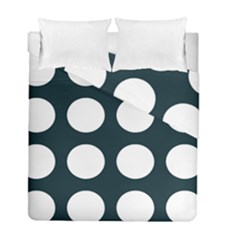 Big Dot Teal Blue Duvet Cover Double Side (full/ Double Size) by snowwhitegirl