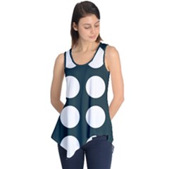 Big Dot Teal Blue Sleeveless Tunic by snowwhitegirl