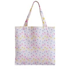 Pastel Hats Zipper Grocery Tote Bag by snowwhitegirl