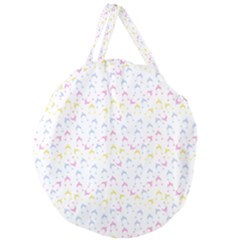 Pastel Hats Giant Round Zipper Tote by snowwhitegirl