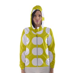 Big Dot Yellow Hooded Wind Breaker (women) by snowwhitegirl