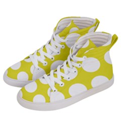 Big Dot Yellow Men s Hi-top Skate Sneakers